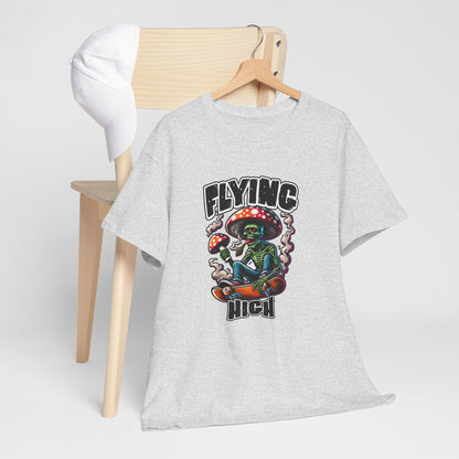 Flying High Unisex Cotton Tee, Psychedelic Shirt, Casual Wear, Gift for Stoners, Retro Fashion, Fun Graphic T-Shirt