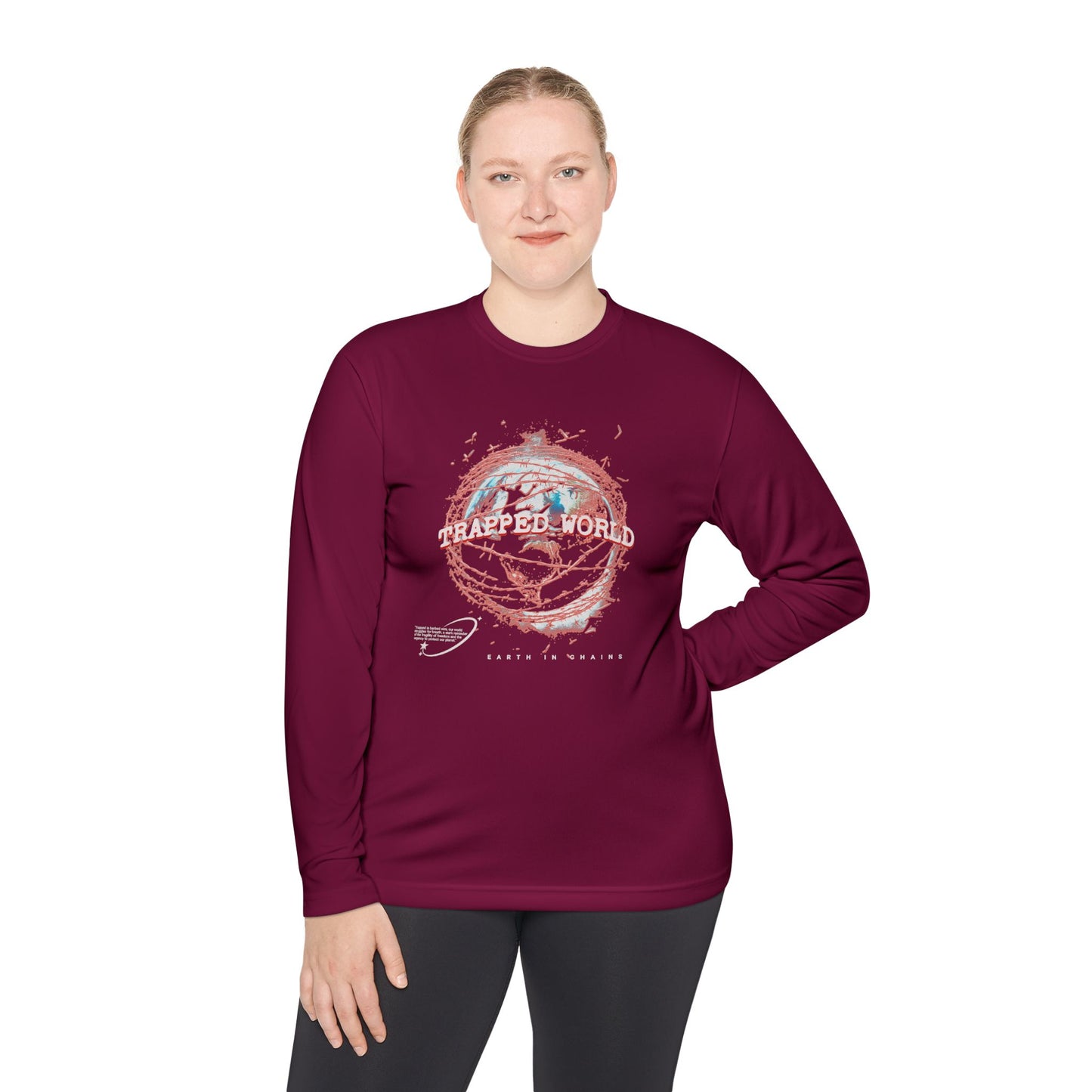 Trapped World Unisex Long Sleeve Tee, Eco-Friendly Casual Shirt, Perfect for Travel & Adventure, Gift for Nature Lovers, Spring & [...]