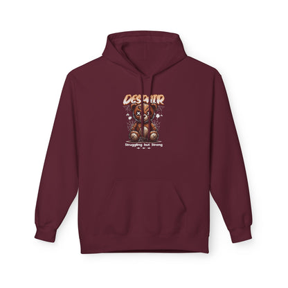 Despair Bear Hoodie | Cozy Graphic Fleece Sweatshirt for Comfort | Cute Gift for Friends | Fall Essentials | Unisex Casual Wear
