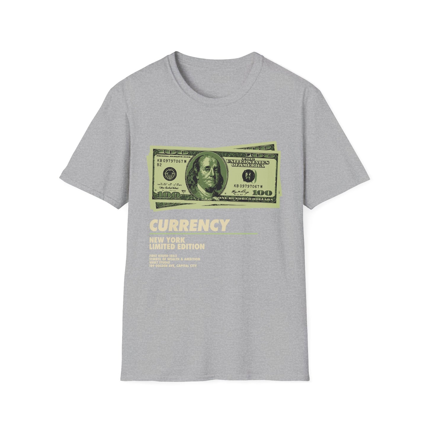Limited Edition Currency Tee | Unisex Softstyle T-Shirt, Casual Wear, Streetwear, Gift for Him/Her, Unique Graphic Tee