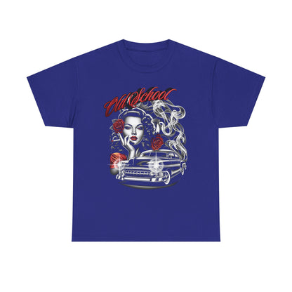 Artistic Unisex Heavy Cotton Tee - Vintage Vibes Graphic, Casual Wear, Music Lover Gift, Street Style Tee, Unisex Shirt
