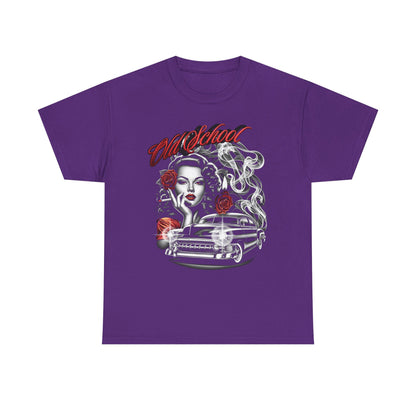 Artistic Unisex Heavy Cotton Tee - Vintage Vibes Graphic, Casual Wear, Music Lover Gift, Street Style Tee, Unisex Shirt