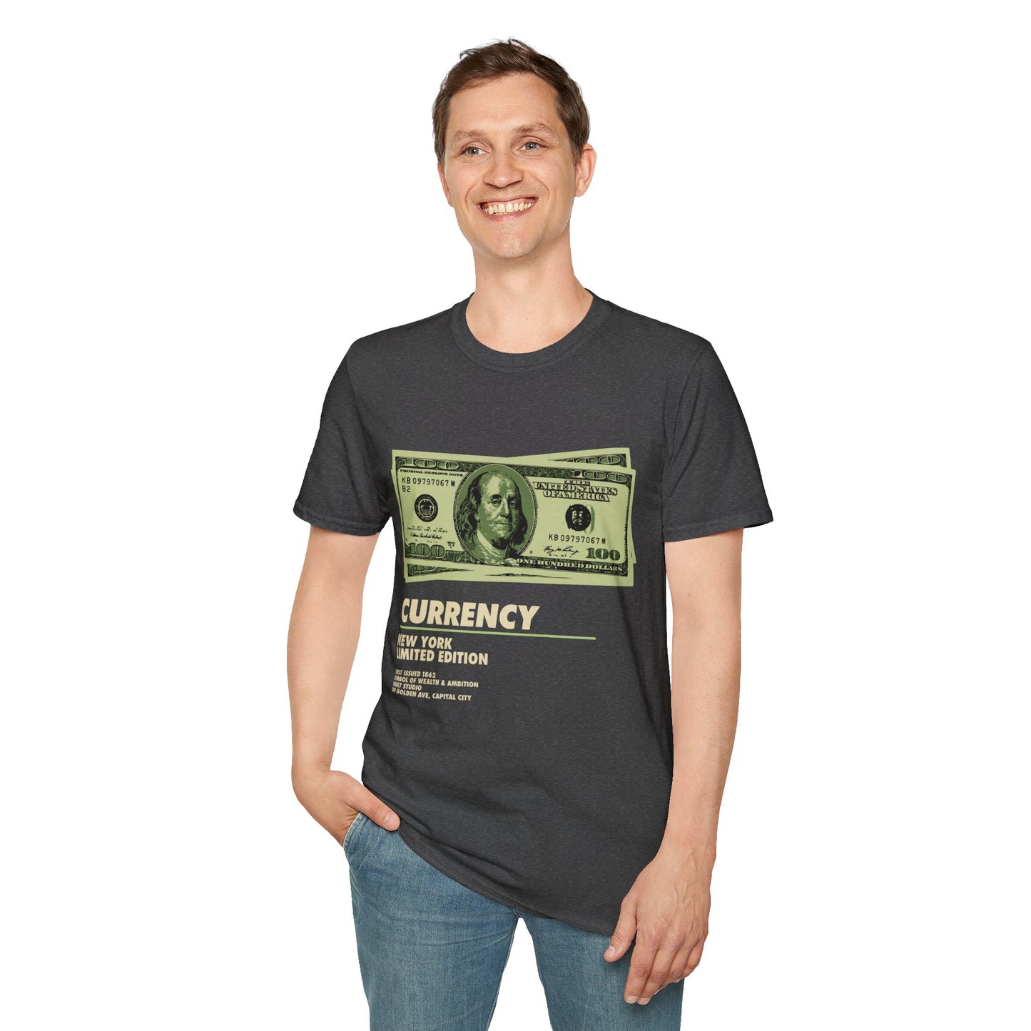 Limited Edition Currency Tee | Unisex Softstyle T-Shirt, Casual Wear, Streetwear, Gift for Him/Her, Unique Graphic Tee
