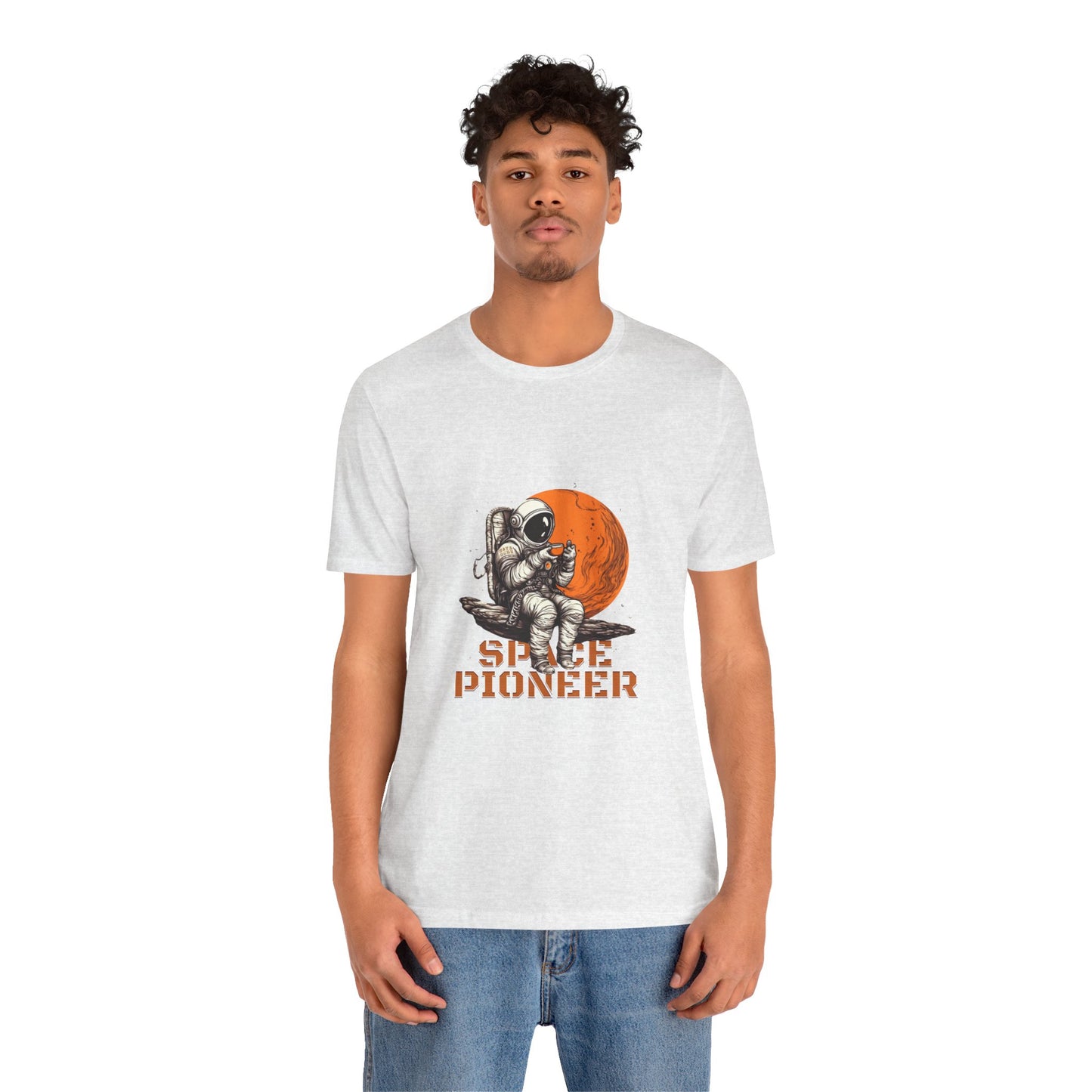 Space Pioneer Astronaut Tee, Cosmic Shirt, Gift for Astro Lovers, Unisex Graphic Tee, Sci-Fi T-Shirt, Casual Spacewear