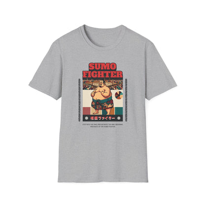 Sumo Fighter Graphic Tee | Fun Unisex T-Shirt for Sports Fans, Unique Gift, Casual Style, Anime Lovers, Vintage Aesthetic