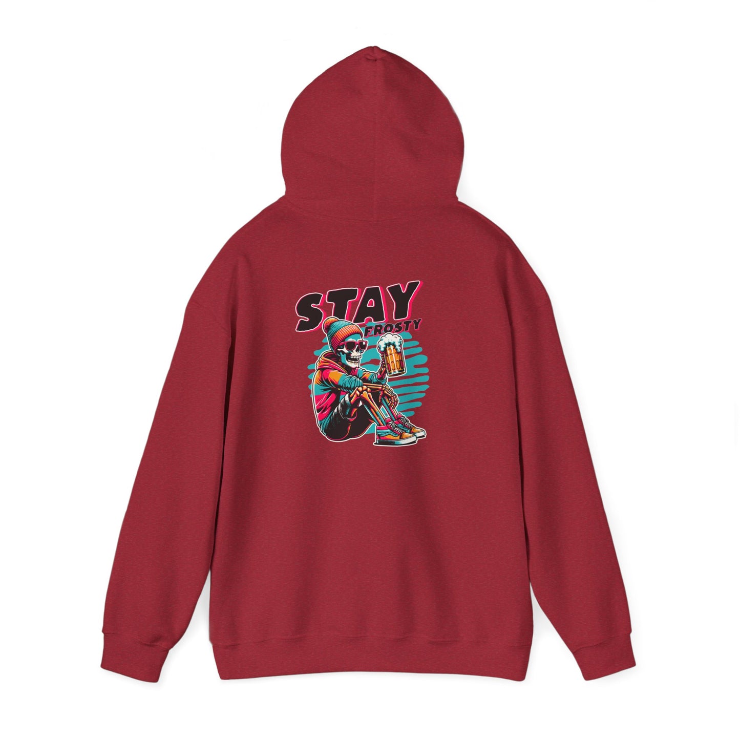 Stay Frosty Hooded Sweatshirt - Cozy Unisex Hoodie for Winter, Gift for Friends, Holiday Style, Casual Wear, Everyday Comfort