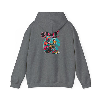 Stay Frosty Hooded Sweatshirt - Cozy Unisex Hoodie for Winter, Gift for Friends, Holiday Style, Casual Wear, Everyday Comfort