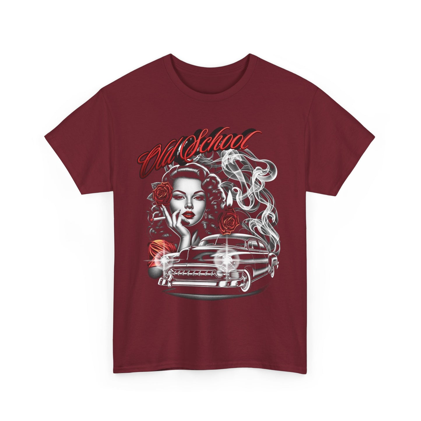 Artistic Unisex Heavy Cotton Tee - Vintage Vibes Graphic, Casual Wear, Music Lover Gift, Street Style Tee, Unisex Shirt