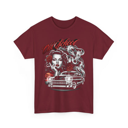 Artistic Unisex Heavy Cotton Tee - Vintage Vibes Graphic, Casual Wear, Music Lover Gift, Street Style Tee, Unisex Shirt