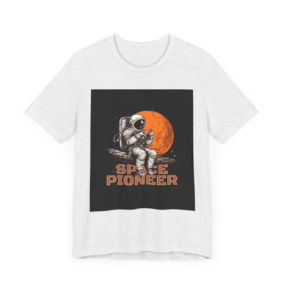 Space Pioneer Unisex Tee - Astronaut Graphic Shirt, Cool Space Themed Gift, Sci-Fi Lover Apparel, Casual Wear, Cosmic Adventure