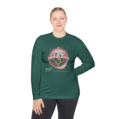 Trapped World Unisex Long Sleeve Tee, Eco-Friendly Casual Shirt, Perfect for Travel & Adventure, Gift for Nature Lovers, Spring & [...]
