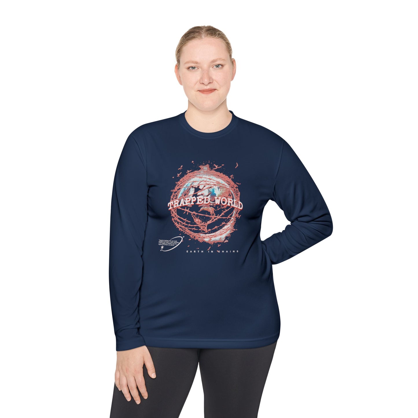 Trapped World Unisex Long Sleeve Tee, Eco-Friendly Casual Shirt, Perfect for Travel & Adventure, Gift for Nature Lovers, Spring & [...]