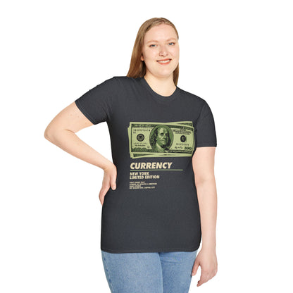 Limited Edition Currency Tee | Unisex Softstyle T-Shirt, Casual Wear, Streetwear, Gift for Him/Her, Unique Graphic Tee