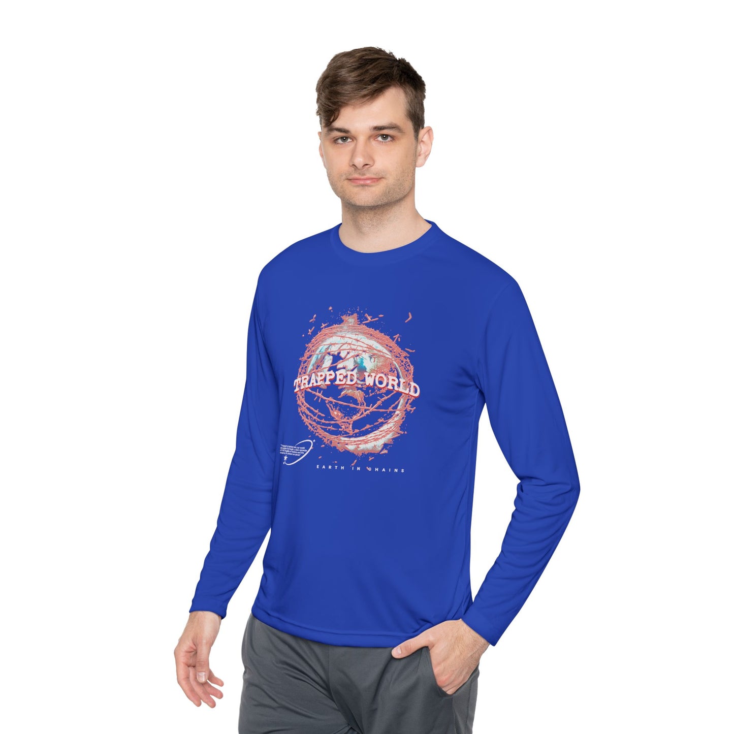 Trapped World Unisex Long Sleeve Tee, Eco-Friendly Casual Shirt, Perfect for Travel & Adventure, Gift for Nature Lovers, Spring & [...]