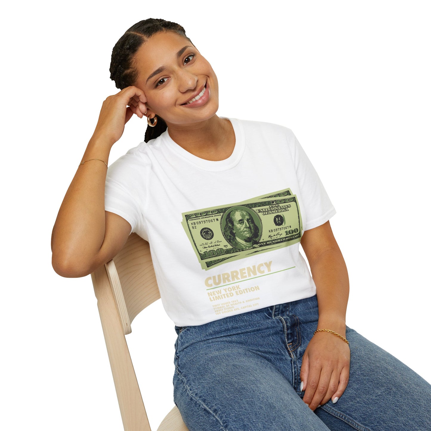 Limited Edition Currency Tee | Unisex Softstyle T-Shirt, Casual Wear, Streetwear, Gift for Him/Her, Unique Graphic Tee