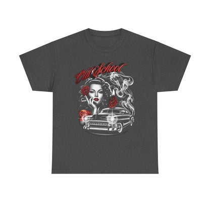 Artistic Unisex Heavy Cotton Tee - Vintage Vibes Graphic, Casual Wear, Music Lover Gift, Street Style Tee, Unisex Shirt