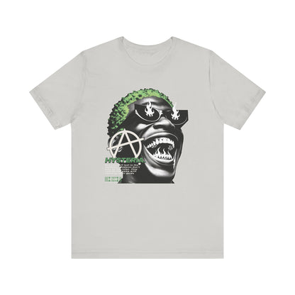 Bold Graphic Tee, Edgy Streetwear Shirt, Urban Casual Wear, Unisex Fashion Top, Gift for Music Lovers, Distinctive Artwork Tee