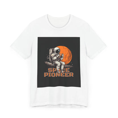 Space Pioneer Unisex Tee - Astronaut Graphic Shirt, Cool Space Themed Gift, Sci-Fi Lover Apparel, Casual Wear, Cosmic Adventure