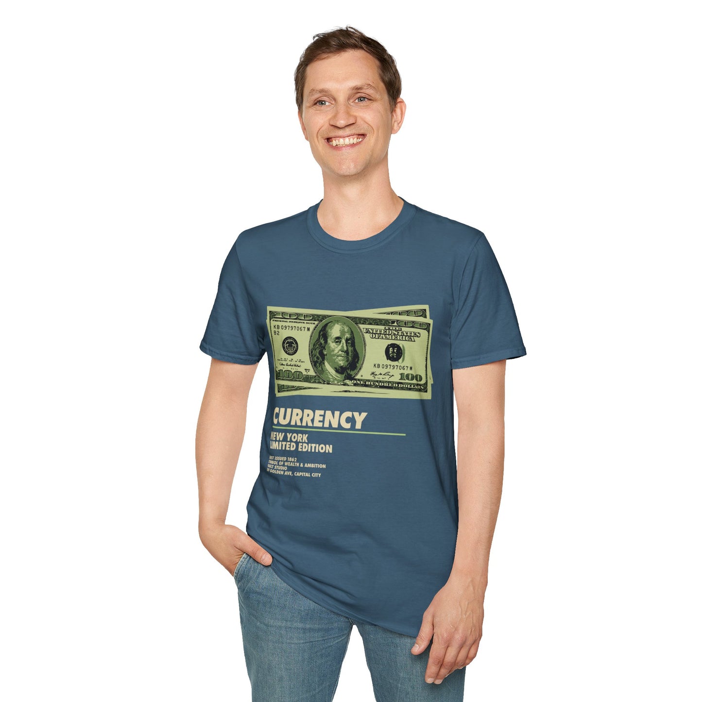 Limited Edition Currency Tee | Unisex Softstyle T-Shirt, Casual Wear, Streetwear, Gift for Him/Her, Unique Graphic Tee