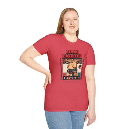 Sumo Fighter Graphic Tee | Fun Unisex T-Shirt for Sports Fans, Unique Gift, Casual Style, Anime Lovers, Vintage Aesthetic