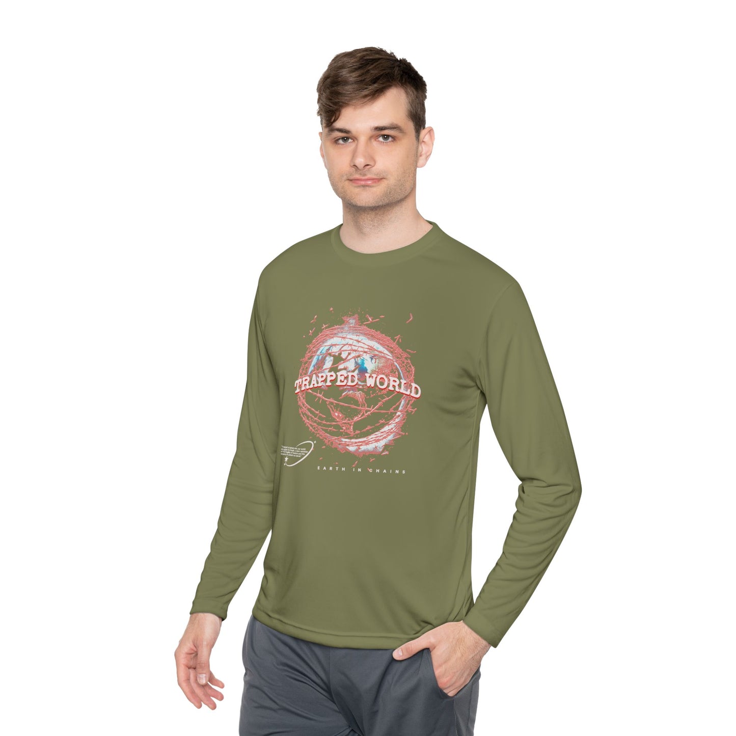 Trapped World Unisex Long Sleeve Tee, Eco-Friendly Casual Shirt, Perfect for Travel & Adventure, Gift for Nature Lovers, Spring & [...]