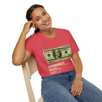 Limited Edition Currency Tee | Unisex Softstyle T-Shirt, Casual Wear, Streetwear, Gift for Him/Her, Unique Graphic Tee