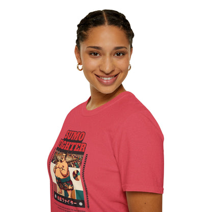 Sumo Fighter Graphic Tee | Fun Unisex T-Shirt for Sports Fans, Unique Gift, Casual Style, Anime Lovers, Vintage Aesthetic