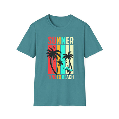 Summer Vibes Unisex T-Shirt, Beach Party Shirt, Casual Wear, Gift for Friends, Vacation Outfit, Coaster Inspired Design