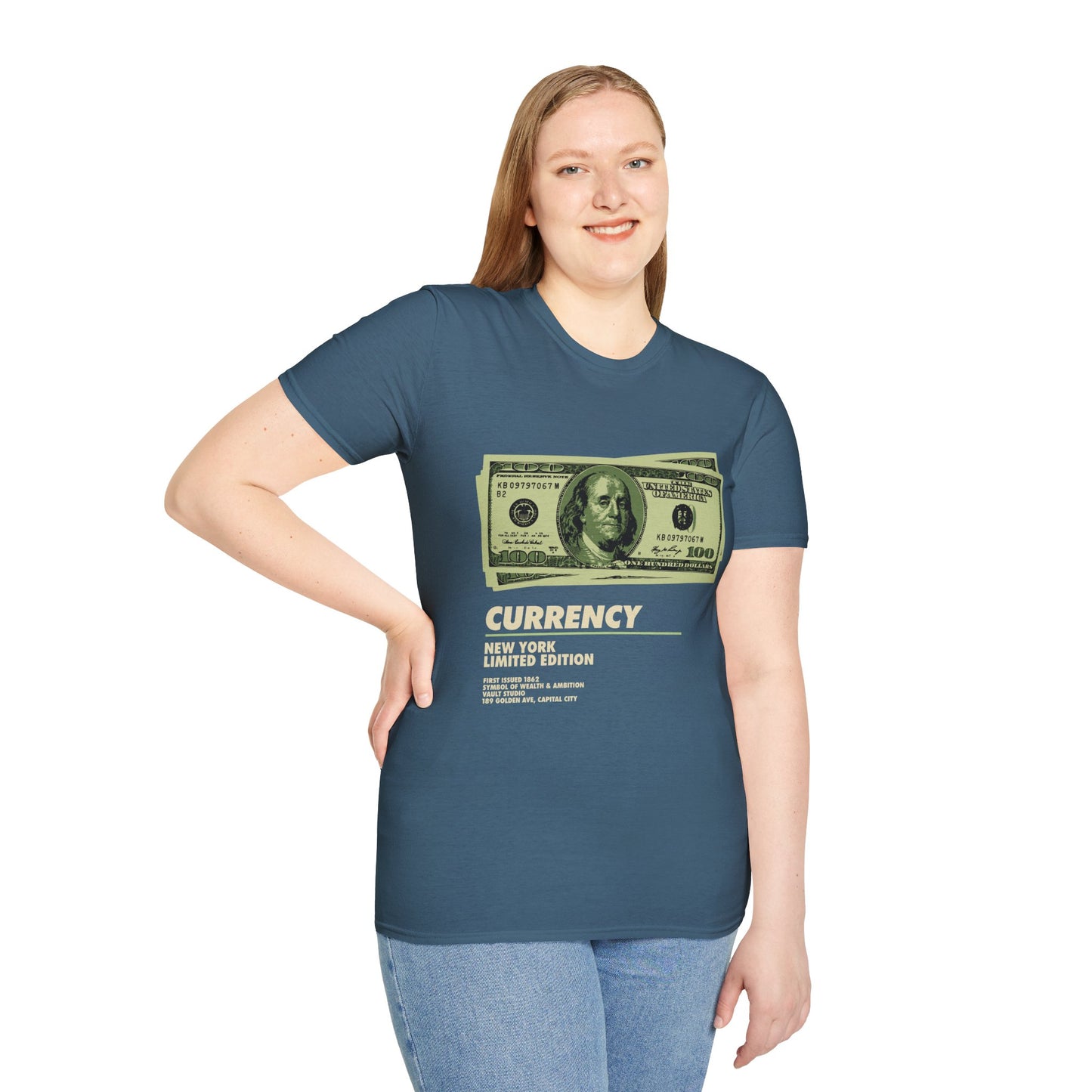 Limited Edition Currency Tee | Unisex Softstyle T-Shirt, Casual Wear, Streetwear, Gift for Him/Her, Unique Graphic Tee