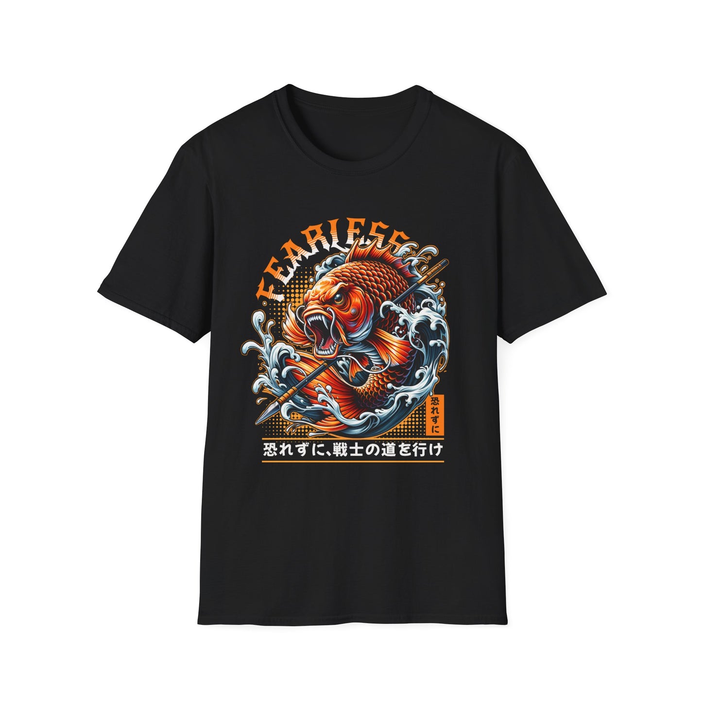 Fearless Koi Unisex Softstyle T-Shirt - Inspirational Gift, Casual Wear, Everyday Comfort, Success Apparel, Relaxed Fit
