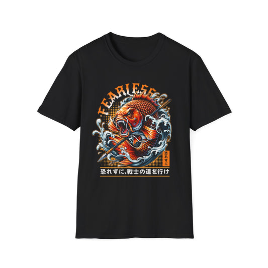 Fearless Koi Unisex Softstyle T-Shirt - Inspirational Gift, Casual Wear, Everyday Comfort, Success Apparel, Relaxed Fit