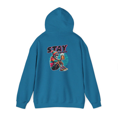 Stay Frosty Hooded Sweatshirt - Cozy Unisex Hoodie for Winter, Gift for Friends, Holiday Style, Casual Wear, Everyday Comfort