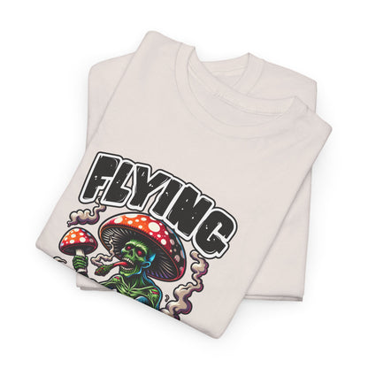 Flying High Unisex Cotton Tee, Psychedelic Shirt, Casual Wear, Gift for Stoners, Retro Fashion, Fun Graphic T-Shirt