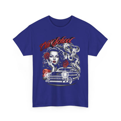 Artistic Unisex Heavy Cotton Tee - Vintage Vibes Graphic, Casual Wear, Music Lover Gift, Street Style Tee, Unisex Shirt