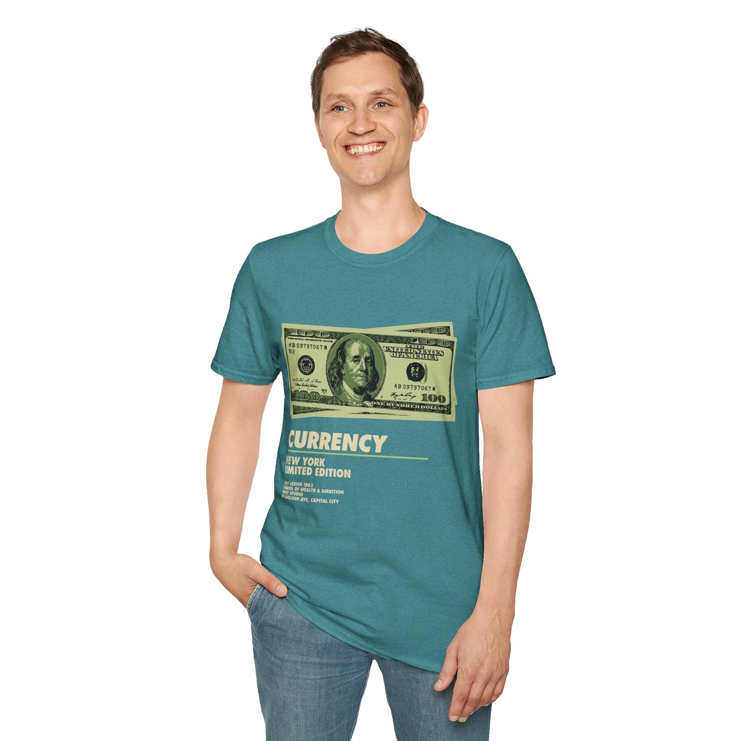 Limited Edition Currency Tee | Unisex Softstyle T-Shirt, Casual Wear, Streetwear, Gift for Him/Her, Unique Graphic Tee