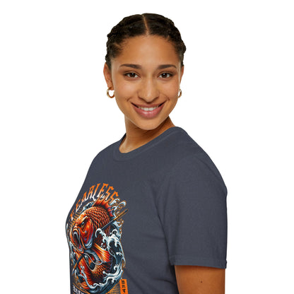 Fearless Koi Unisex Softstyle T-Shirt - Inspirational Gift, Casual Wear, Everyday Comfort, Success Apparel, Relaxed Fit