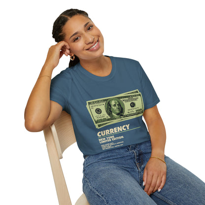 Limited Edition Currency Tee | Unisex Softstyle T-Shirt, Casual Wear, Streetwear, Gift for Him/Her, Unique Graphic Tee