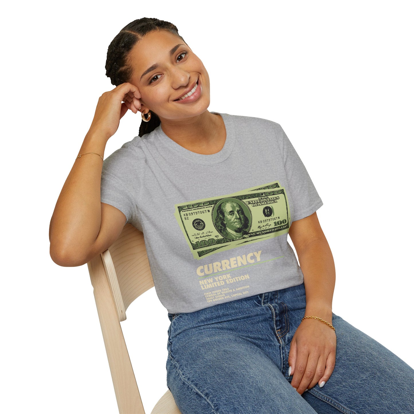 Limited Edition Currency Tee | Unisex Softstyle T-Shirt, Casual Wear, Streetwear, Gift for Him/Her, Unique Graphic Tee