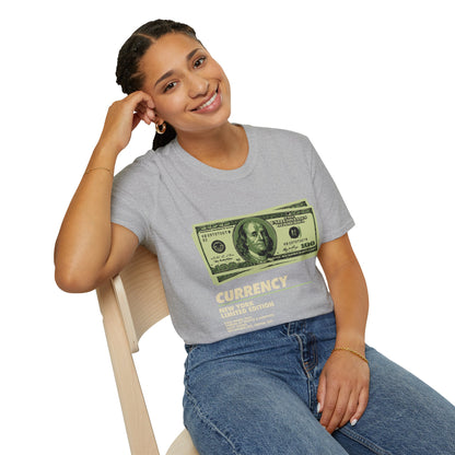 Limited Edition Currency Tee | Unisex Softstyle T-Shirt, Casual Wear, Streetwear, Gift for Him/Her, Unique Graphic Tee