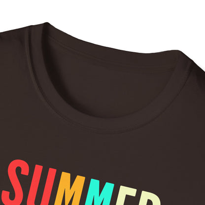 Summer Vibes Unisex T-Shirt, Beach Party Shirt, Casual Wear, Gift for Friends, Vacation Outfit, Coaster Inspired Design