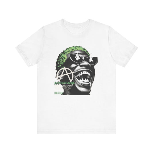 Bold Graphic Tee, Edgy Streetwear Shirt, Urban Casual Wear, Unisex Fashion Top, Gift for Music Lovers, Distinctive Artwork Tee