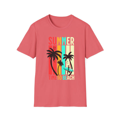 Summer Vibes Unisex T-Shirt, Beach Party Shirt, Casual Wear, Gift for Friends, Vacation Outfit, Coaster Inspired Design