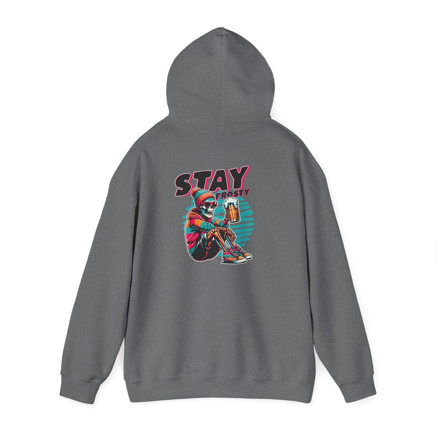 Stay Frosty Hooded Sweatshirt - Cozy Unisex Hoodie for Winter, Gift for Friends, Holiday Style, Casual Wear, Everyday Comfort