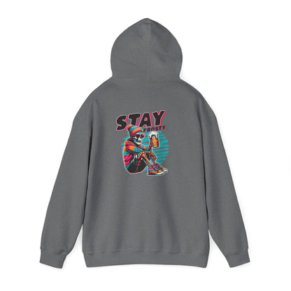Stay Frosty Hooded Sweatshirt - Cozy Unisex Hoodie for Winter, Gift for Friends, Holiday Style, Casual Wear, Everyday Comfort
