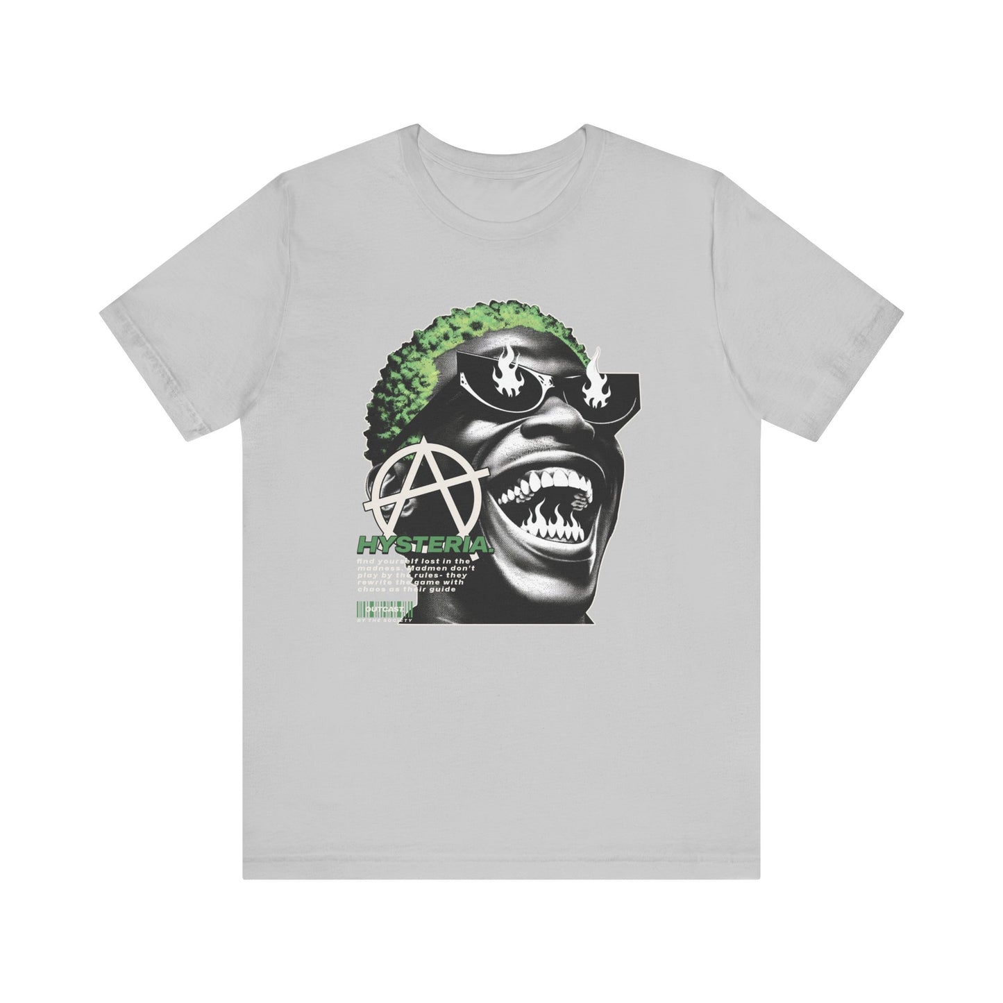 Bold Graphic Tee, Edgy Streetwear Shirt, Urban Casual Wear, Unisex Fashion Top, Gift for Music Lovers, Distinctive Artwork Tee