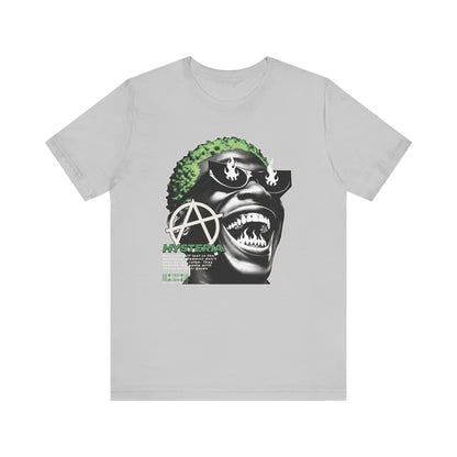 Bold Graphic Tee, Edgy Streetwear Shirt, Urban Casual Wear, Unisex Fashion Top, Gift for Music Lovers, Distinctive Artwork Tee