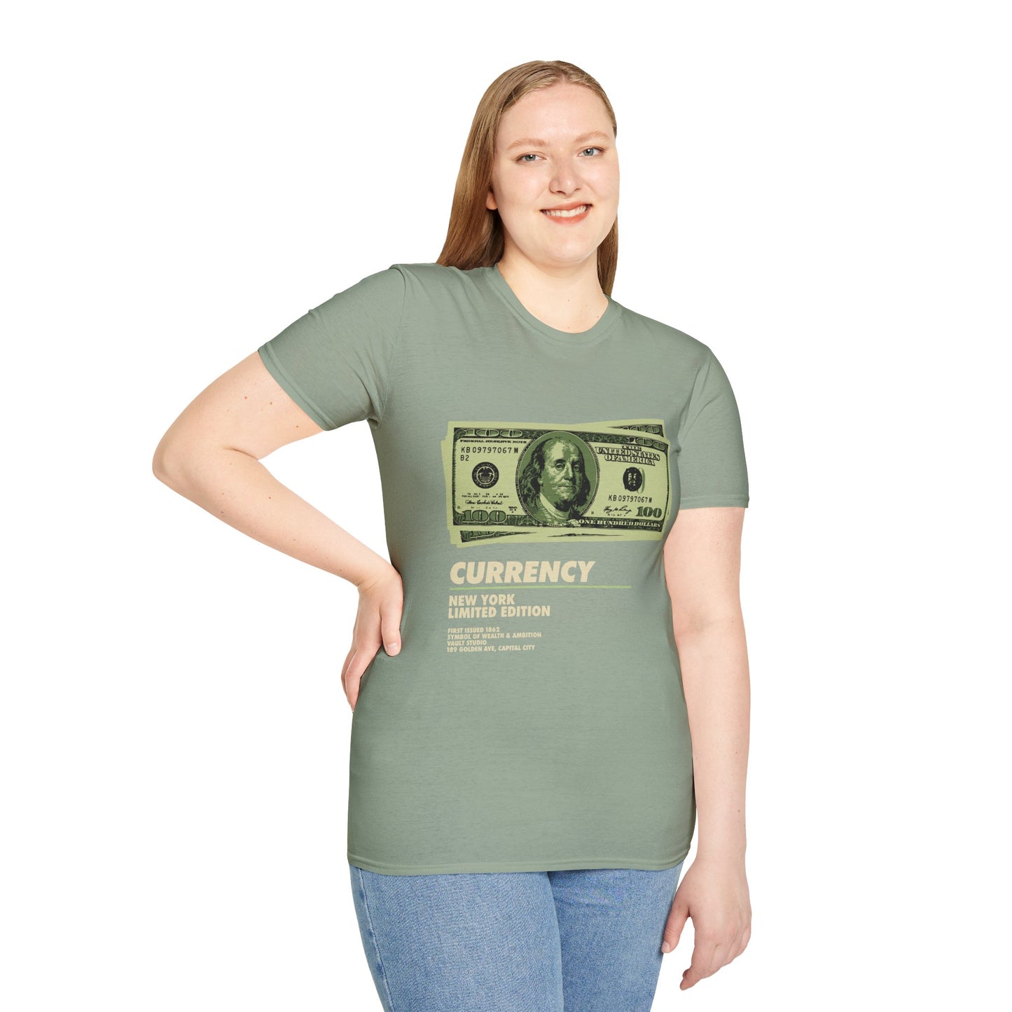 Limited Edition Currency Tee | Unisex Softstyle T-Shirt, Casual Wear, Streetwear, Gift for Him/Her, Unique Graphic Tee