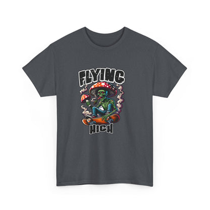 Flying High Unisex Cotton Tee, Psychedelic Shirt, Casual Wear, Gift for Stoners, Retro Fashion, Fun Graphic T-Shirt
