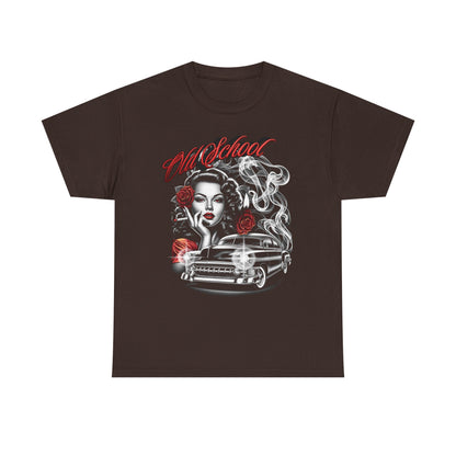Artistic Unisex Heavy Cotton Tee - Vintage Vibes Graphic, Casual Wear, Music Lover Gift, Street Style Tee, Unisex Shirt