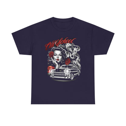 Artistic Unisex Heavy Cotton Tee - Vintage Vibes Graphic, Casual Wear, Music Lover Gift, Street Style Tee, Unisex Shirt